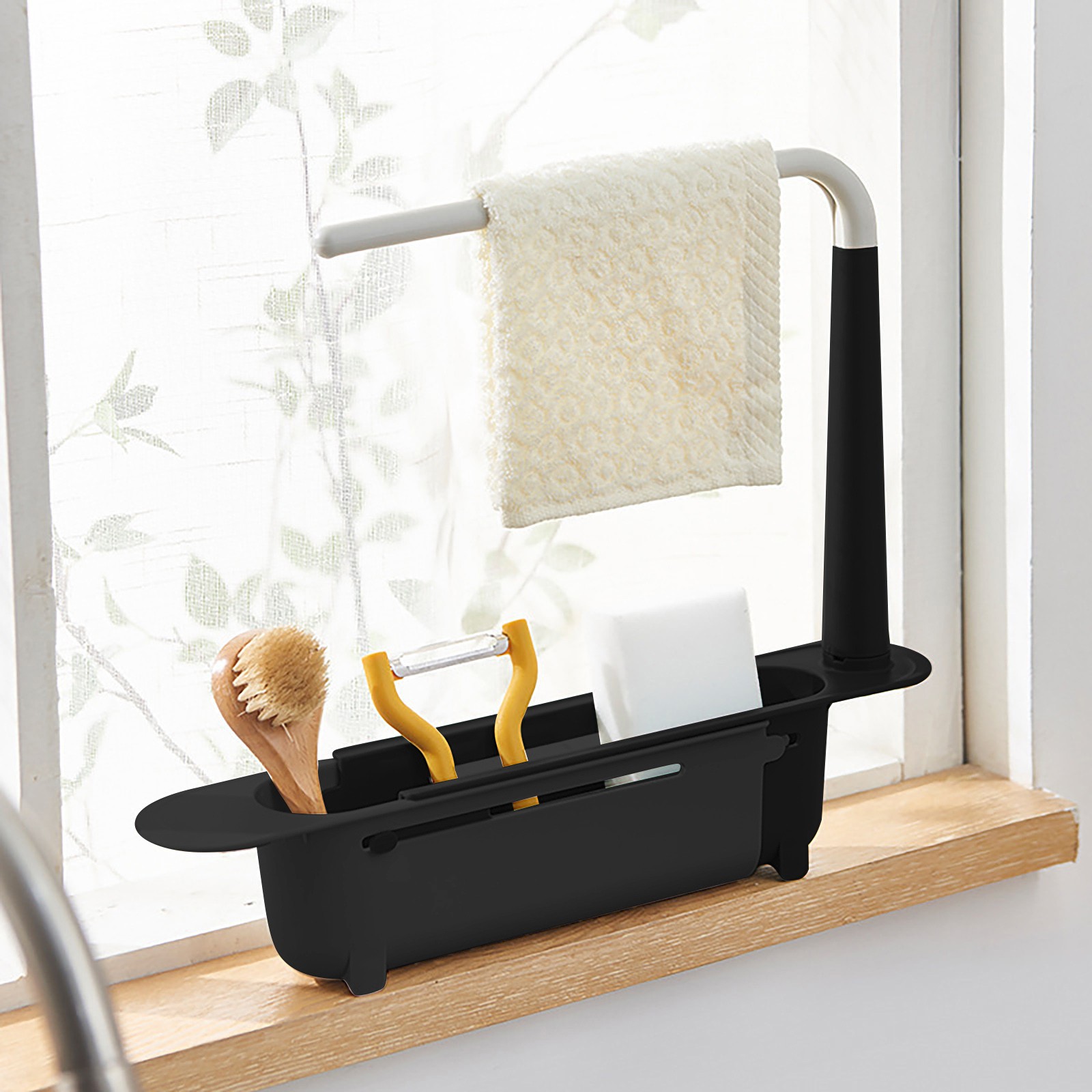 Quirky Kitchen Gadgets - Elescopic rak pengering wastafel, penyusun dapur,