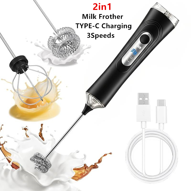 Quirky Kitchen Gadgets - Pembuat Busa Susu Elektrik + Pengocok