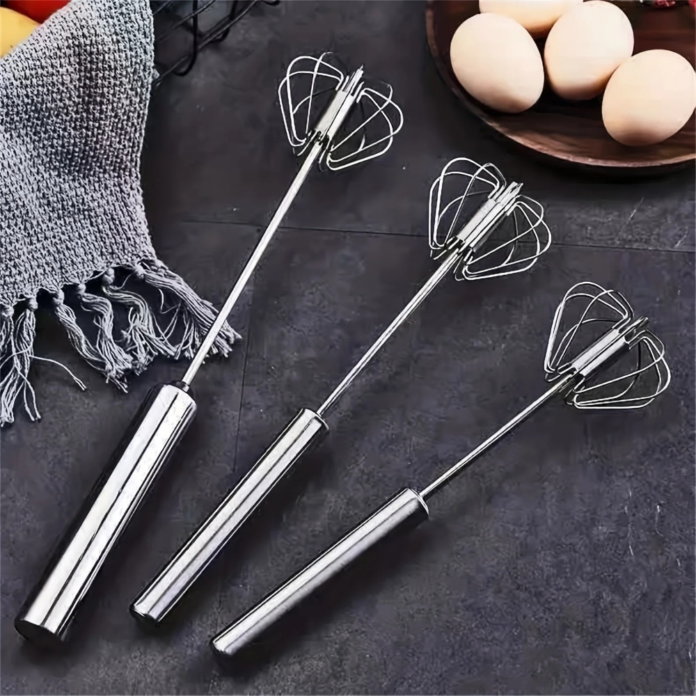 Quirky Kitchen Gadgets - Pengocok Telur Manual Stainless Steel, Mixer