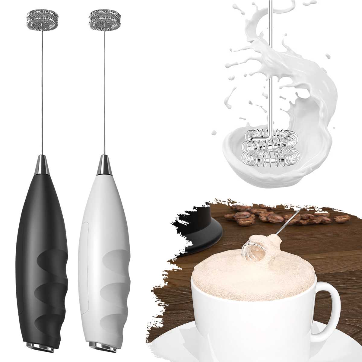 Quirky Kitchen Gadgets - Pengaduk Susu Elektrik, Pengocok Elektrik Tanpa