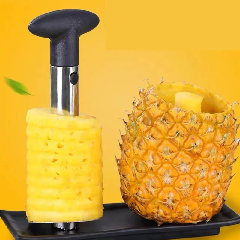 Kitchen Gadgets Hacks - Pemotong Nanas Pengupas Pisau Pengiris Baja