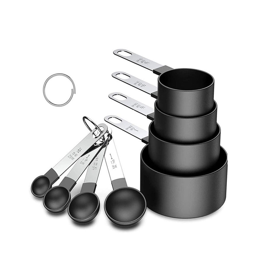 Quirky Kitchen Gadgets - Set gelas ukur plastik, Sendok Set