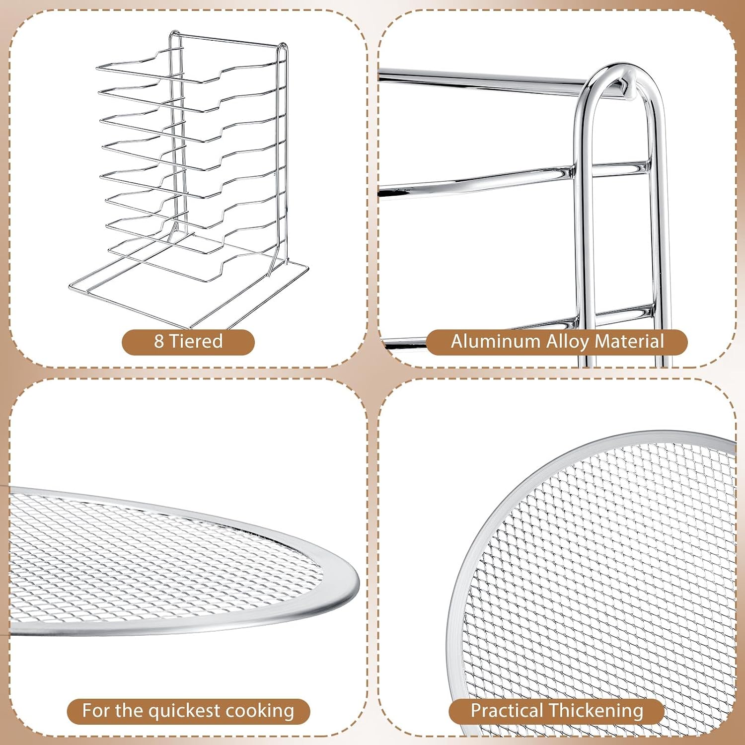 Rak Pizza 8 Tingkat Dengan 8 L - Kitchen Gadgets Hacks ulasan dan harga