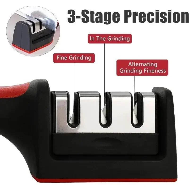 Pengasah Pisau 3 Segmen Multif - Kitchen Gadgets Needed ulasan dan harga