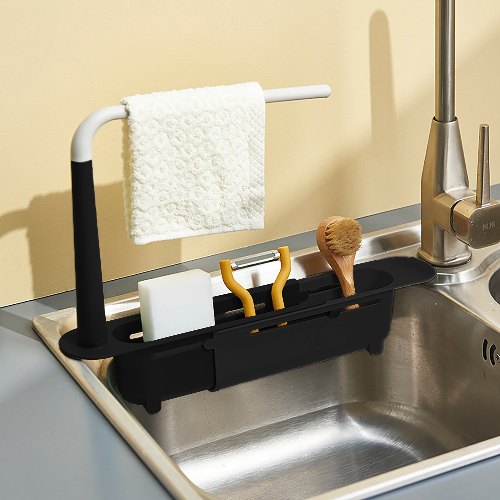 Elescopic rak pengering wastaf - Quirky Kitchen Gadgets ulasan dan harga