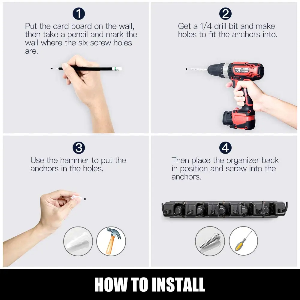 Pemegang pel dipasang di dindi - Kitchen Gadgets Hacks ulasan dan harga