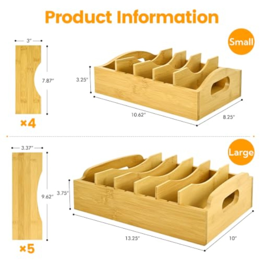 2 Paket Organizer Tutup Wadah  - Food Storage Containers ulasan dan harga