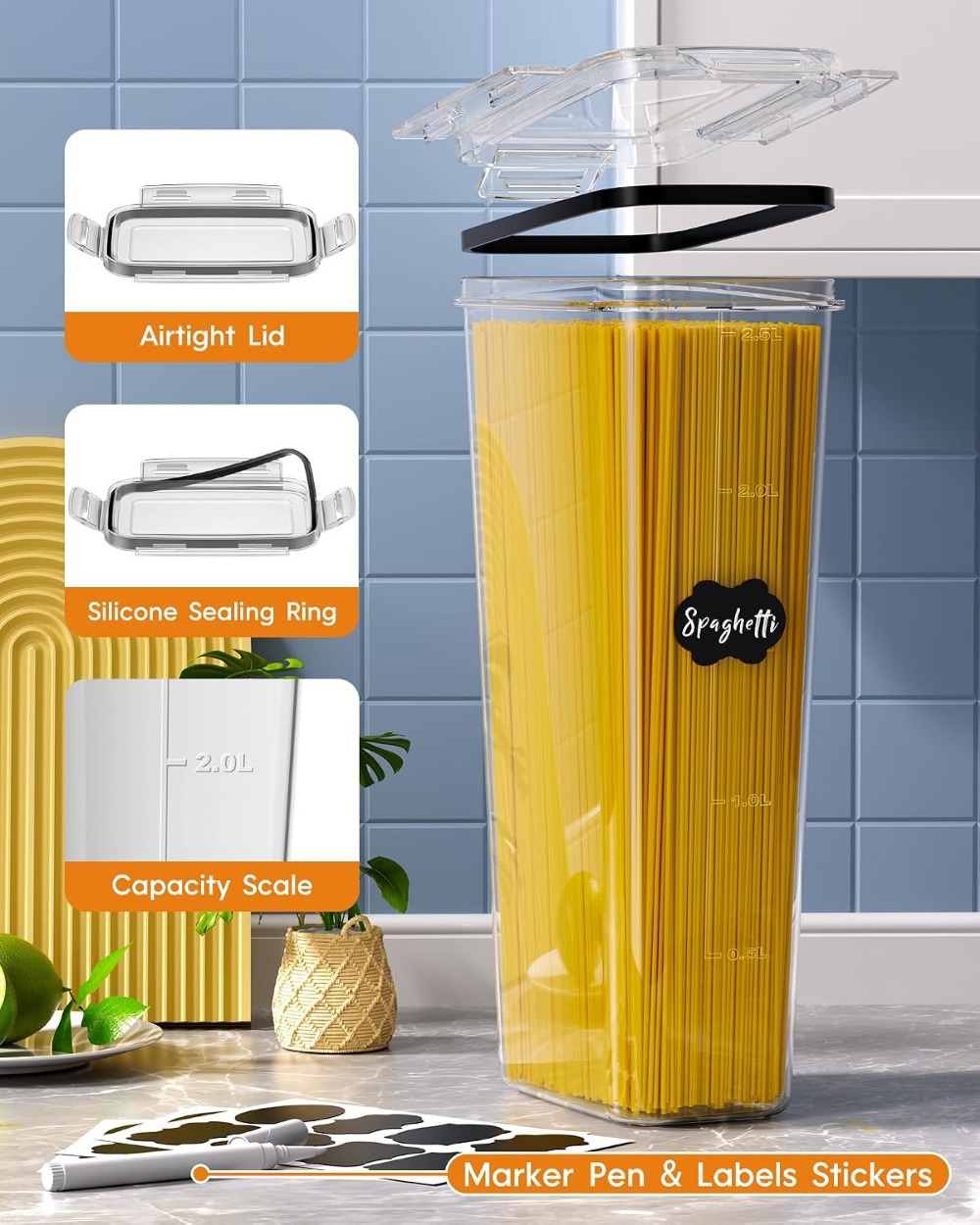 24 PCS Wadah Penyimpanan Makan - Food Storage Containers ulasan dan harga
