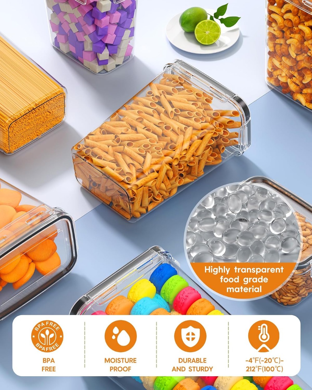 24 PCS Wadah Penyimpanan Makan - Food Storage Containers ulasan dan harga
